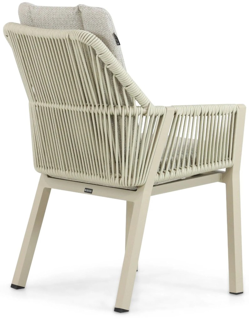 Tuinset 6 personen 260 cm Aluminium/rope Taupe Lifestyle Garden Furniture Verona/San