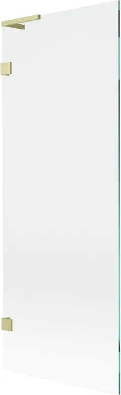 Mexen Lunar L douchewand 1-delig 70 x 150 cm, transparant, goud geborsteld - 897L-070-000-55-00