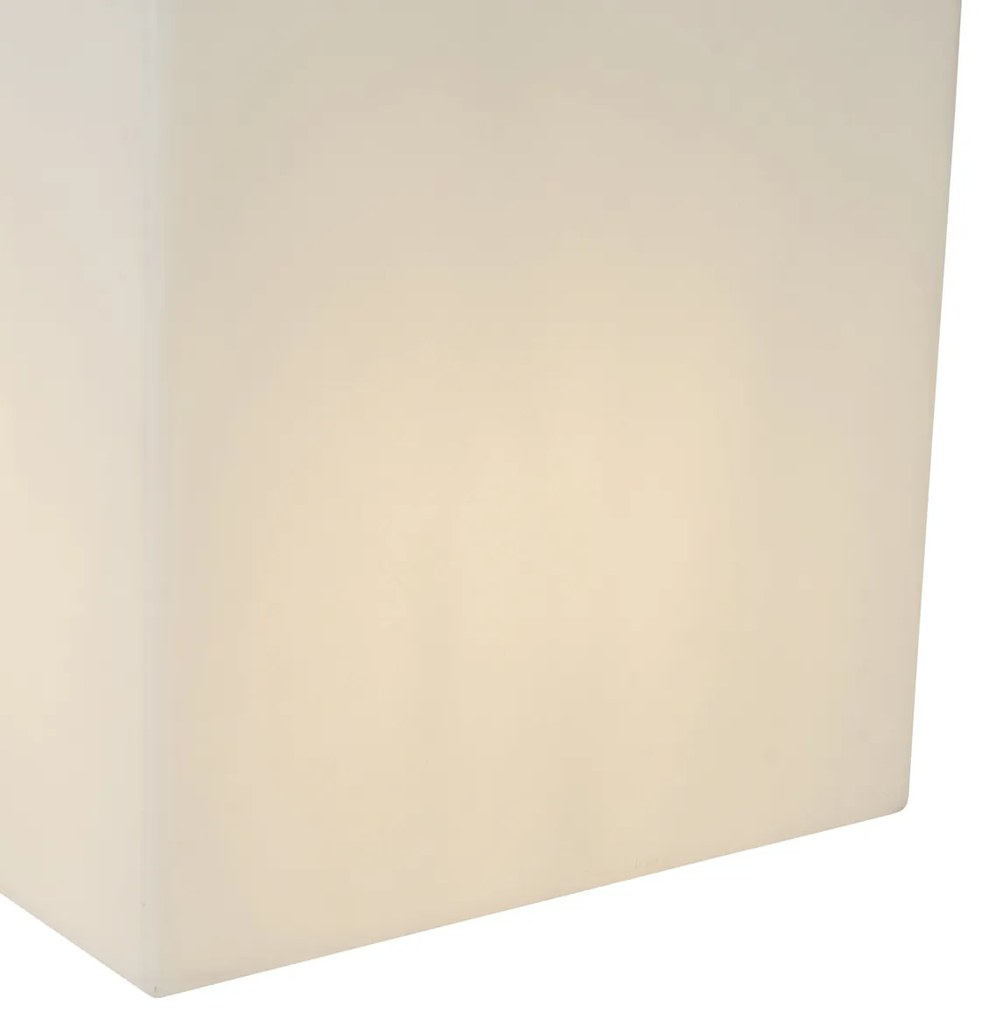 Smart buitenlamp met dimmer wit 38 cm vierkant incl. LED A60 IP44 - Nura Modern E27 IP44 Buitenverlichting