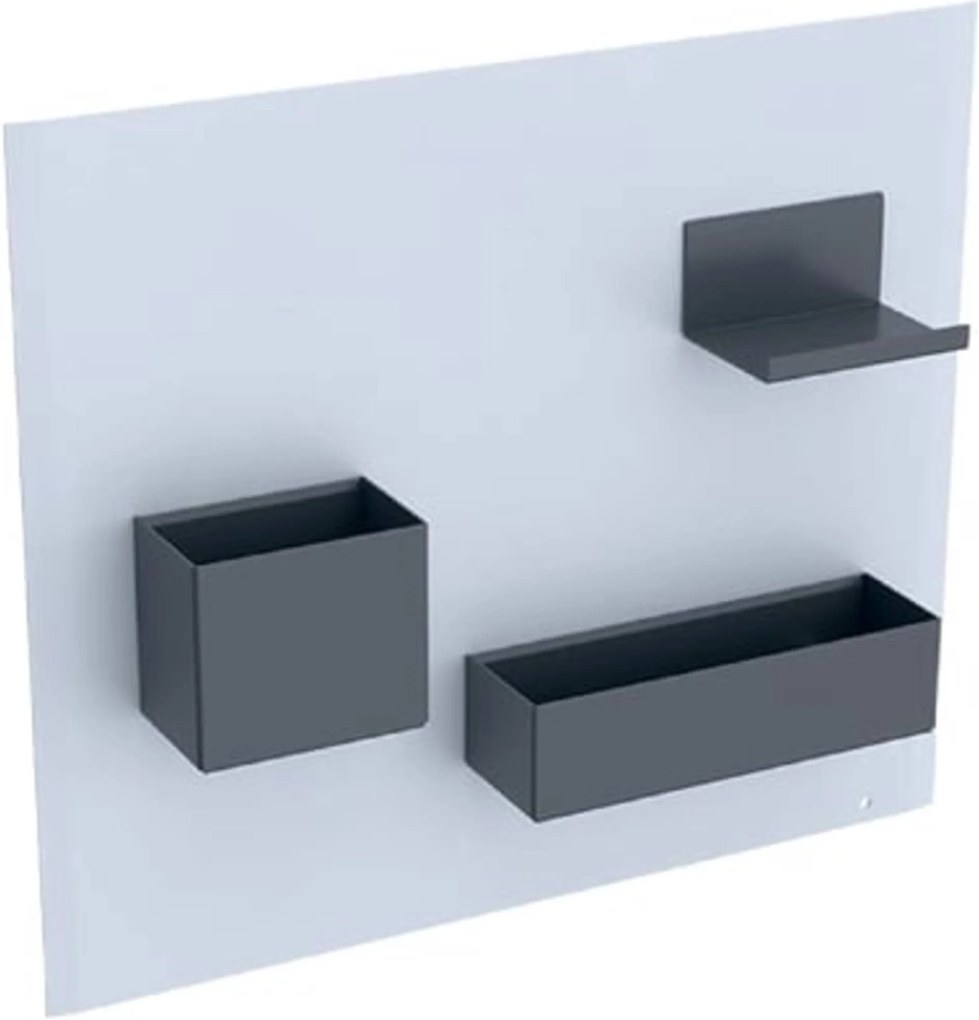 Acanto magneet wand inclusief accessoires wit