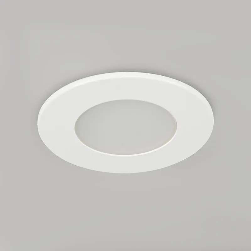 Set van 3 badkamer inbouwspots rond LED 5W wit waterdicht - Blanca