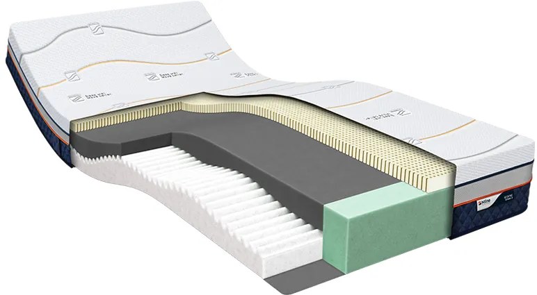 M line Iconic Star 3 Latex matras 180 x 200 x 22 cm - tot 140 kg 200 x 180 cm