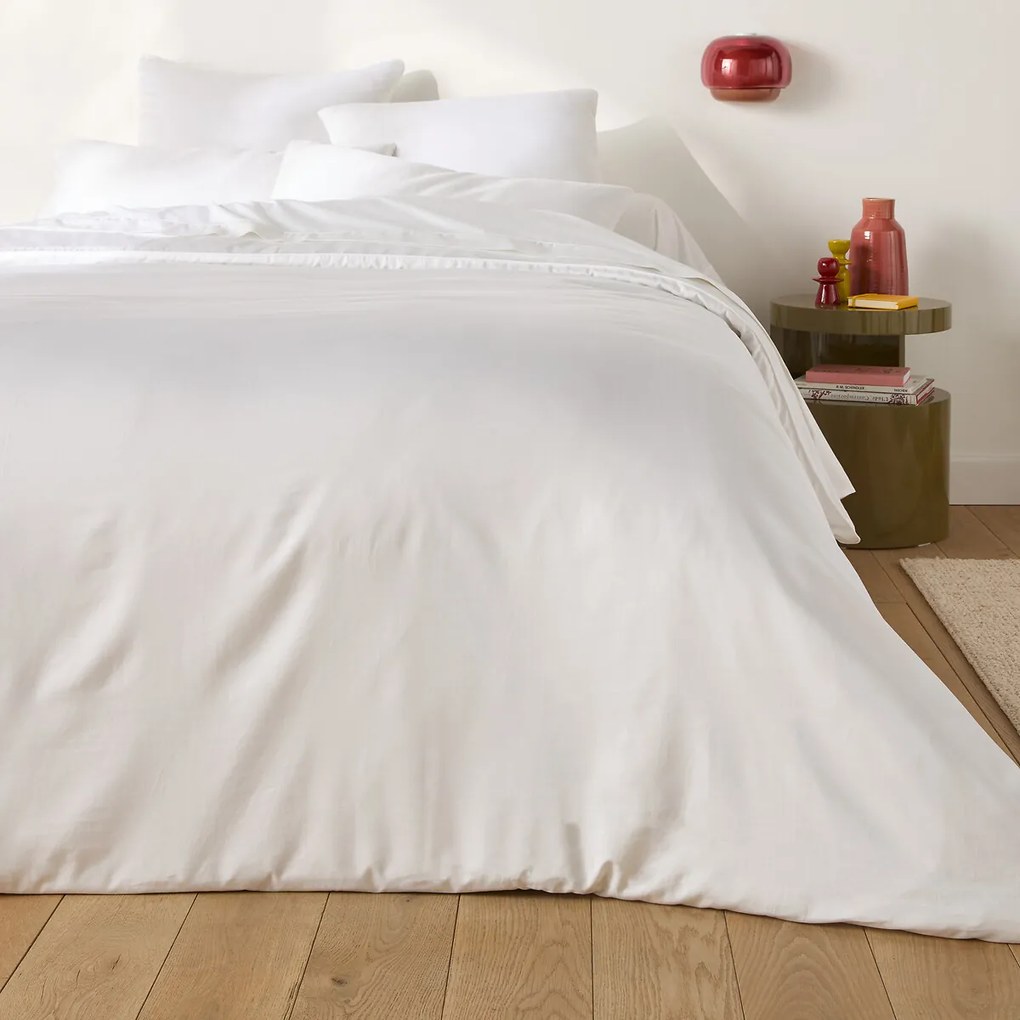 Kussensloop in katoensatijn, 153 draden, Opale