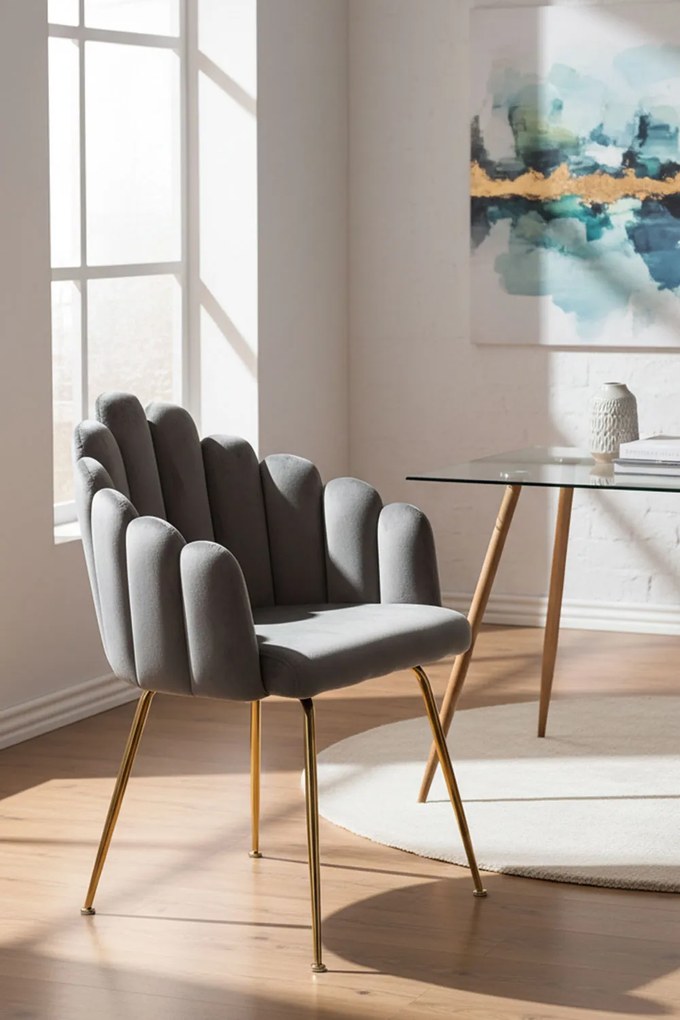 Bhoja stoel van fluweel