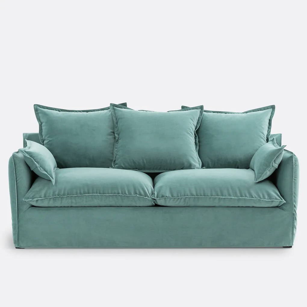 Sofa voor 2, 3, 4 of 5 personen, met afneembare hoezen, in fluweel, ODNA