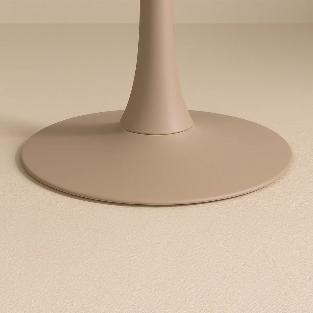 Ronde Eettafel Met Slank Stalen Frame - 100 X 100cm.