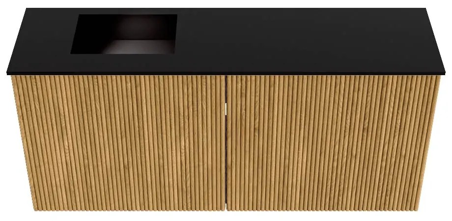 Mondiaz Joya 90cm toiletmeubel oak met wastafel faye links zonder kraangat urban