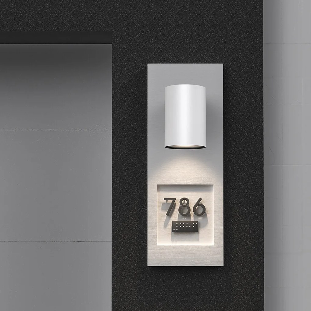 LED Wandlamp Brinton Victa - Wit 11,5x7,8cm