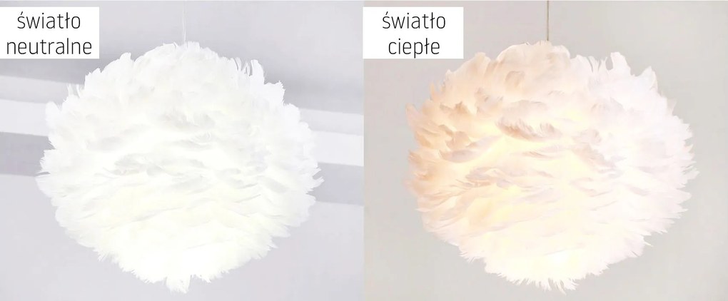 Hanglamp met veren wit APP335-3CP