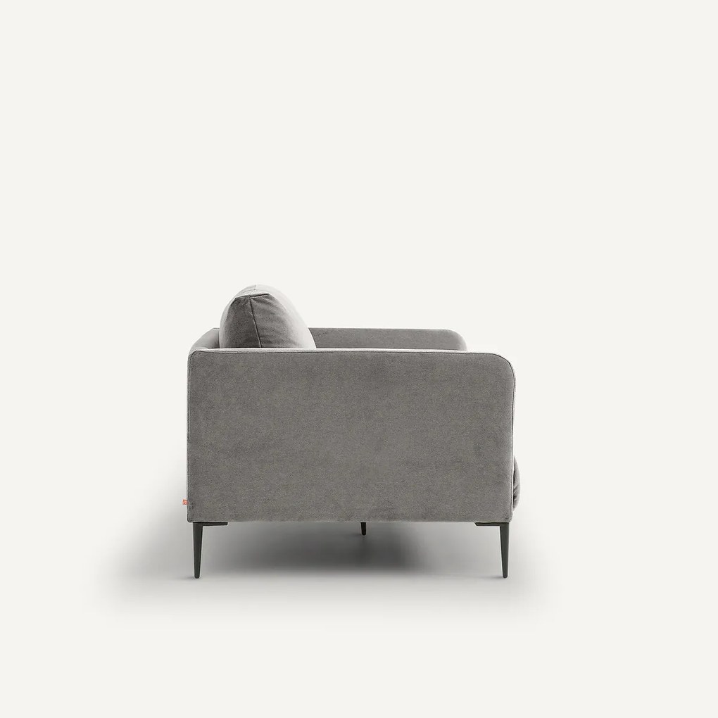 2-zitsbank in stonewashed fluweel, Oscar, ontwerp E. Gallina