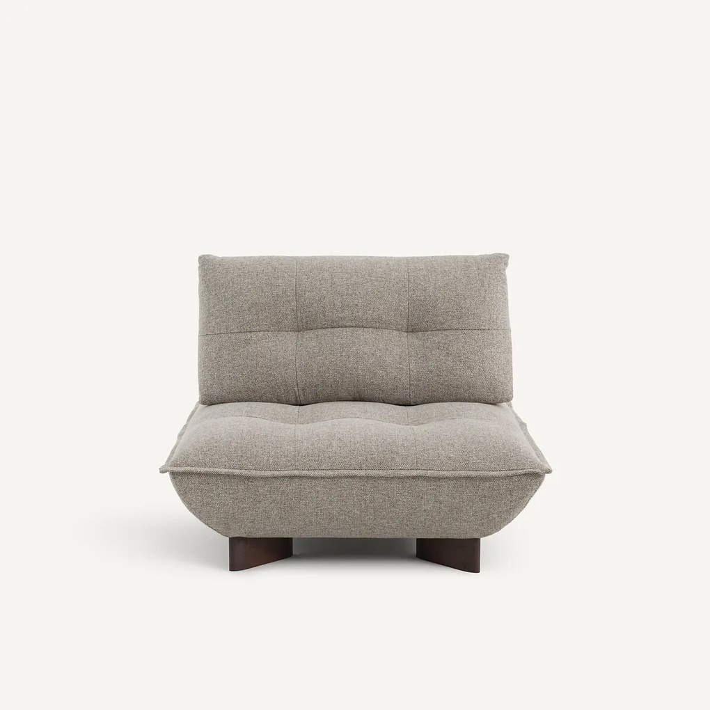 Modulaire fauteuil in tweed, KAORI