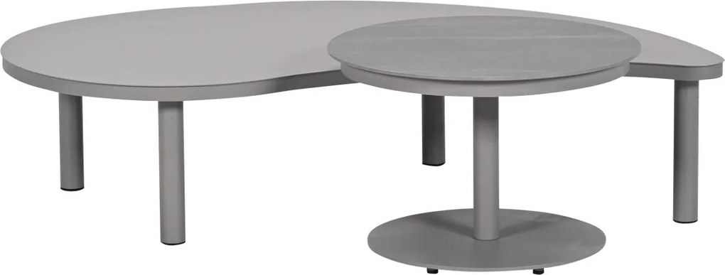 Garden Impressions Zante loungetafels set van 2 - taupe - cantostone Napoli sand