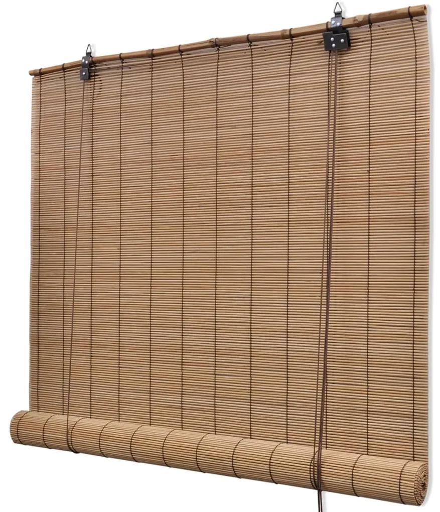 vidaXL Rolgordijn 100x220 cm bamboe bruin