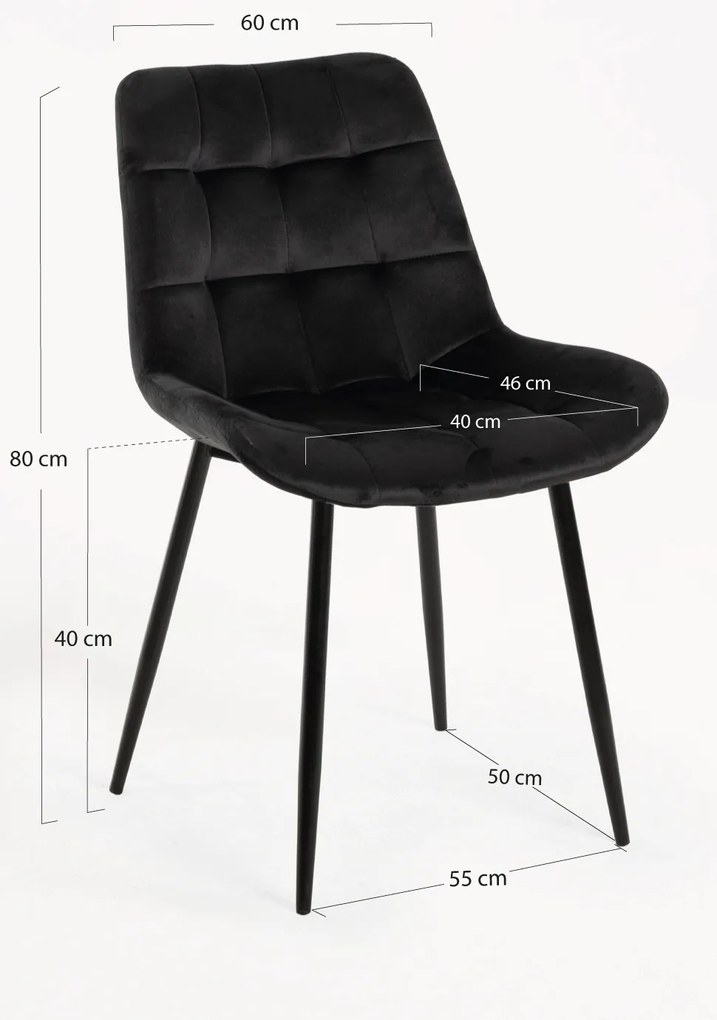 Fluwelen Teray Stoel