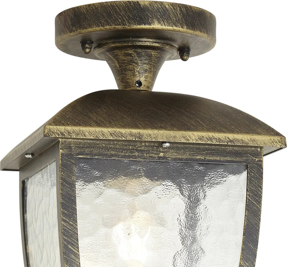Klassieke plafondlamp antiek goud IP44 - Leuven