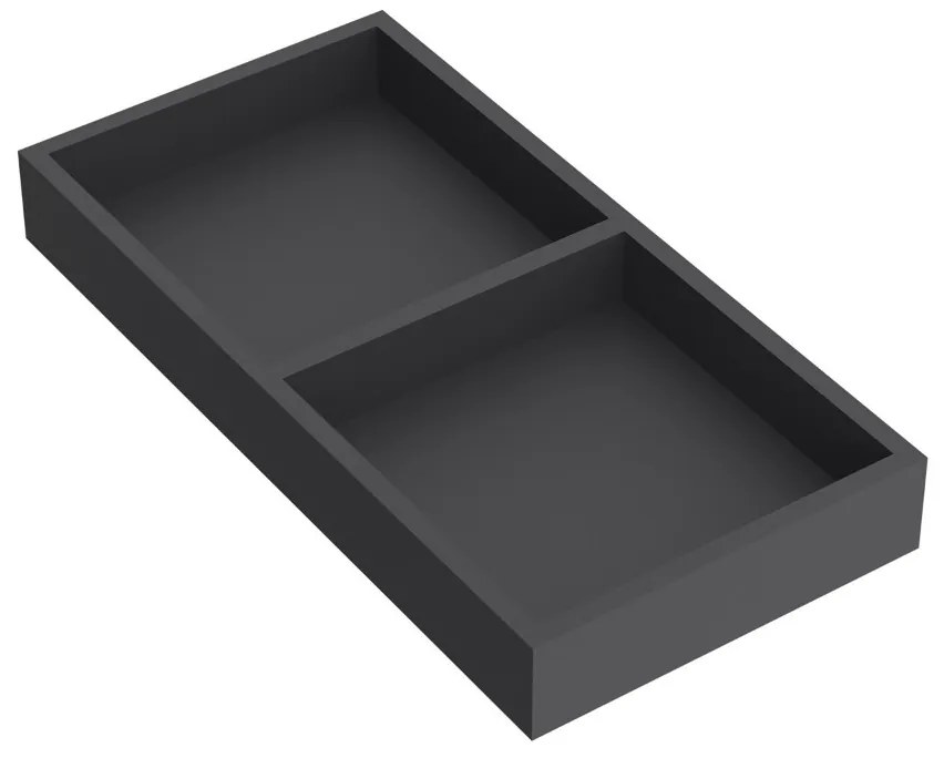 Muebles Sala ladeverdeler 16x33x4cm antraciet