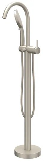 IVY Nexus Badthermostaatkraan - opbouw - cooltouch - met cascade uitloop - Geborsteld nickel PVD 6303053