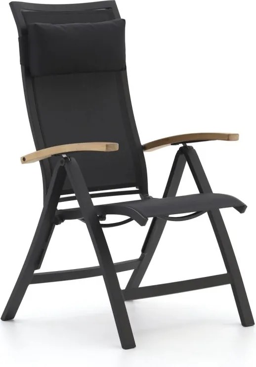 Verstelbare tuinstoel | Bellagio  Lugo | Aluminium | Grijs | Kees Smit Tuinmeubelen