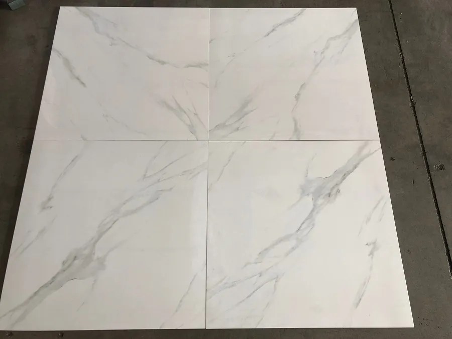 Hoogglans Vloertegel 60x60 Cm Carrara New Vitro NR71