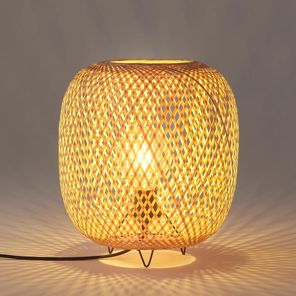 Tafellamp in bamboe, Katia