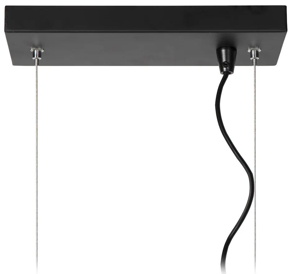 Lucide Dikra hanglamp 125cm 5x E27 zwart