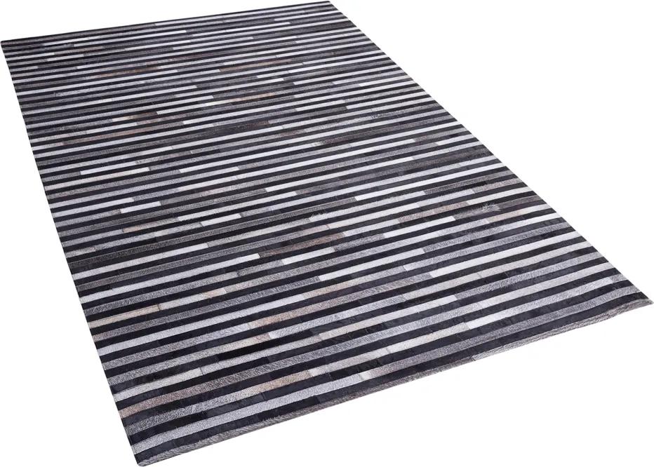Vloerkleed zwart/grijs 160 x 230 cm ATALAR
