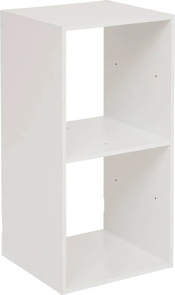 5Five Mix n' Modul Boekenkast - 2 Vakken - 34.5 x 32 x 67.6 cm - Wit