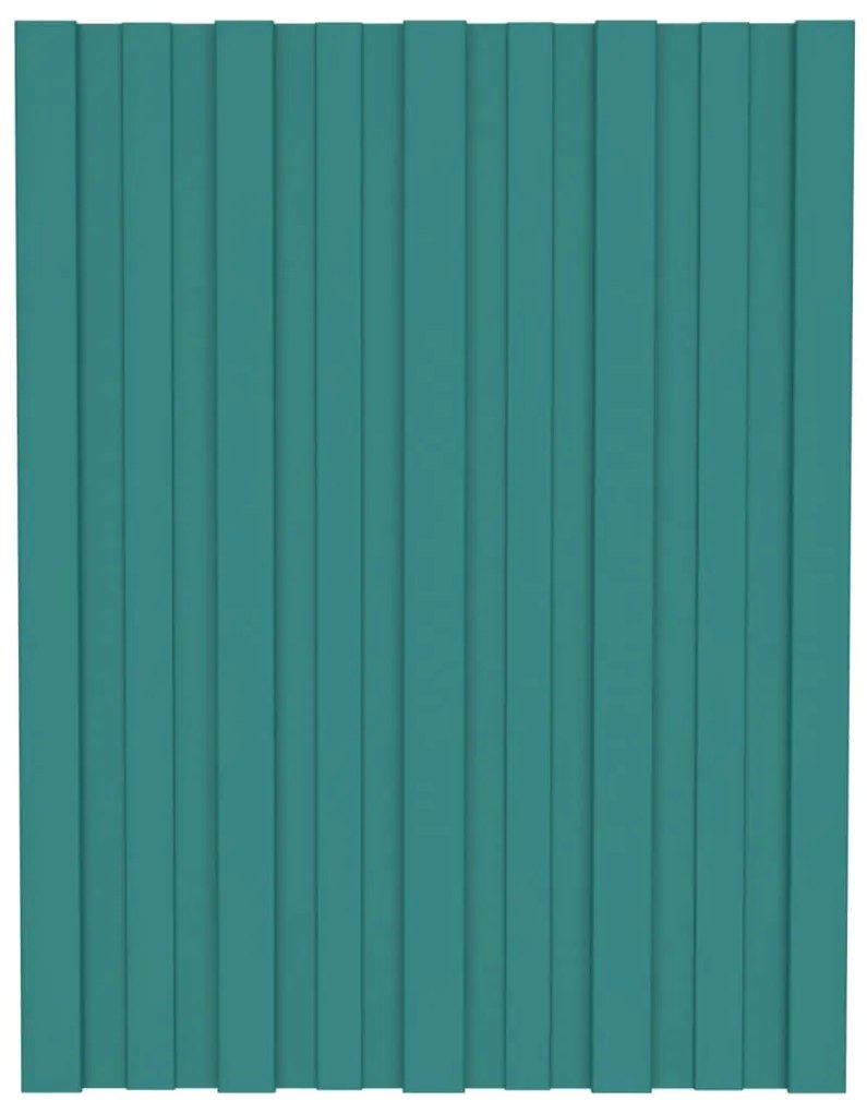 vidaXL Dakpanelen 36 st 60x45 cm gegalvaniseerd staal groen