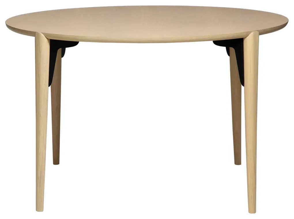 Dan-Form Paragon Ronde Design Eettafel Eiken White-washed - 122 X 122cm.