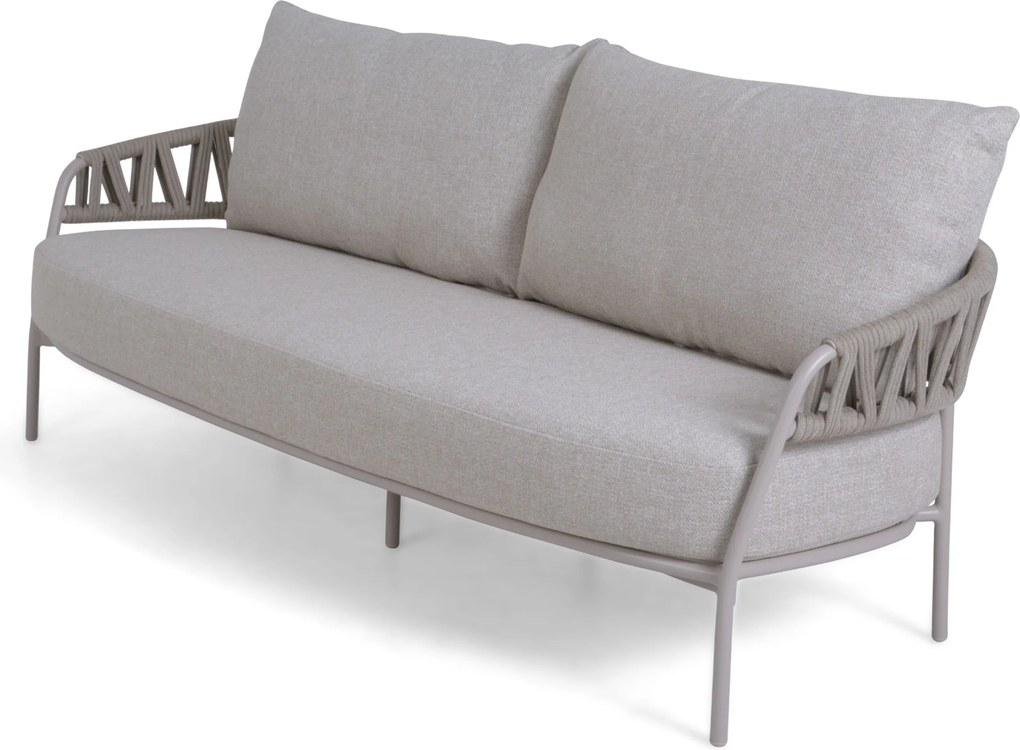 Stoel en Bank Loungeset 5 personen Rope Taupe  4 Seasons Outdoor Calma