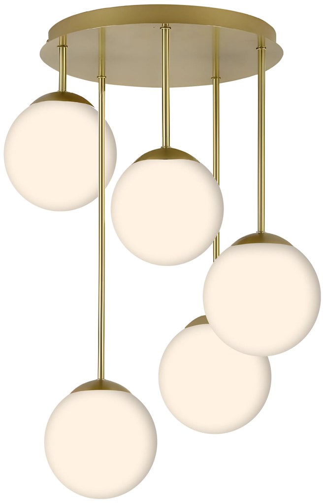 Hanglamp APP1818-5CPR GOLD