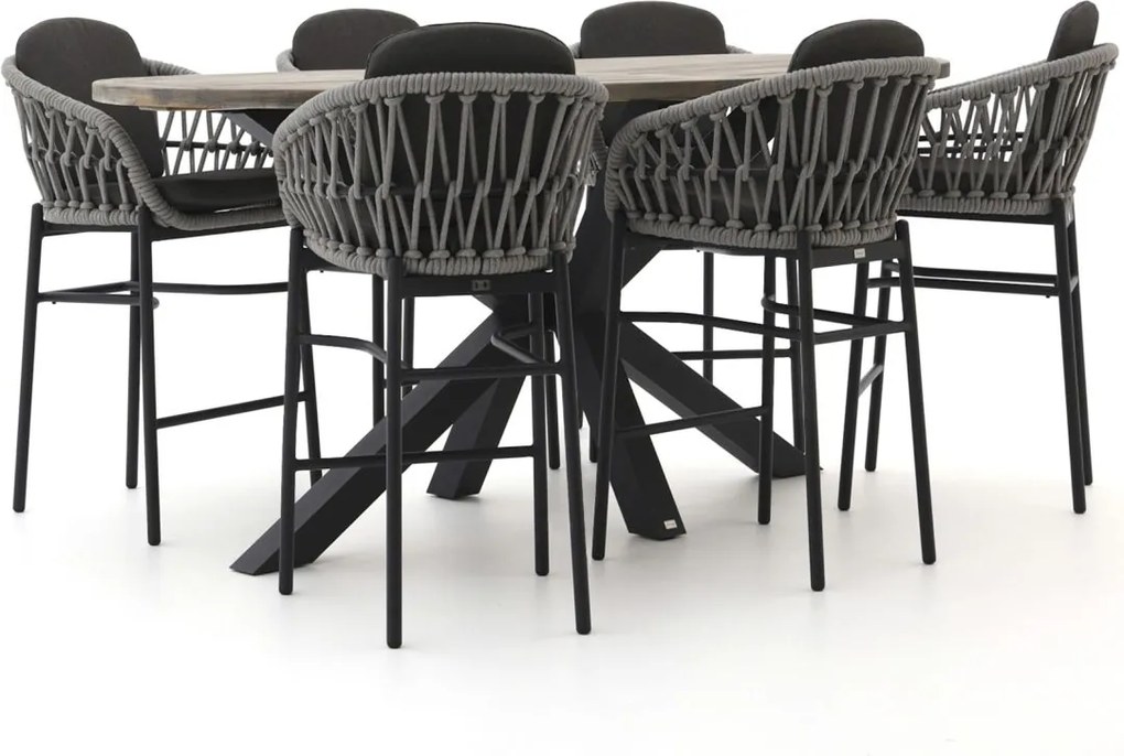 Barset Bellagio  | 6 personen teakhout | Tuinset stapelbaar | 7-delig | Kees Smit Tuinmeubelen