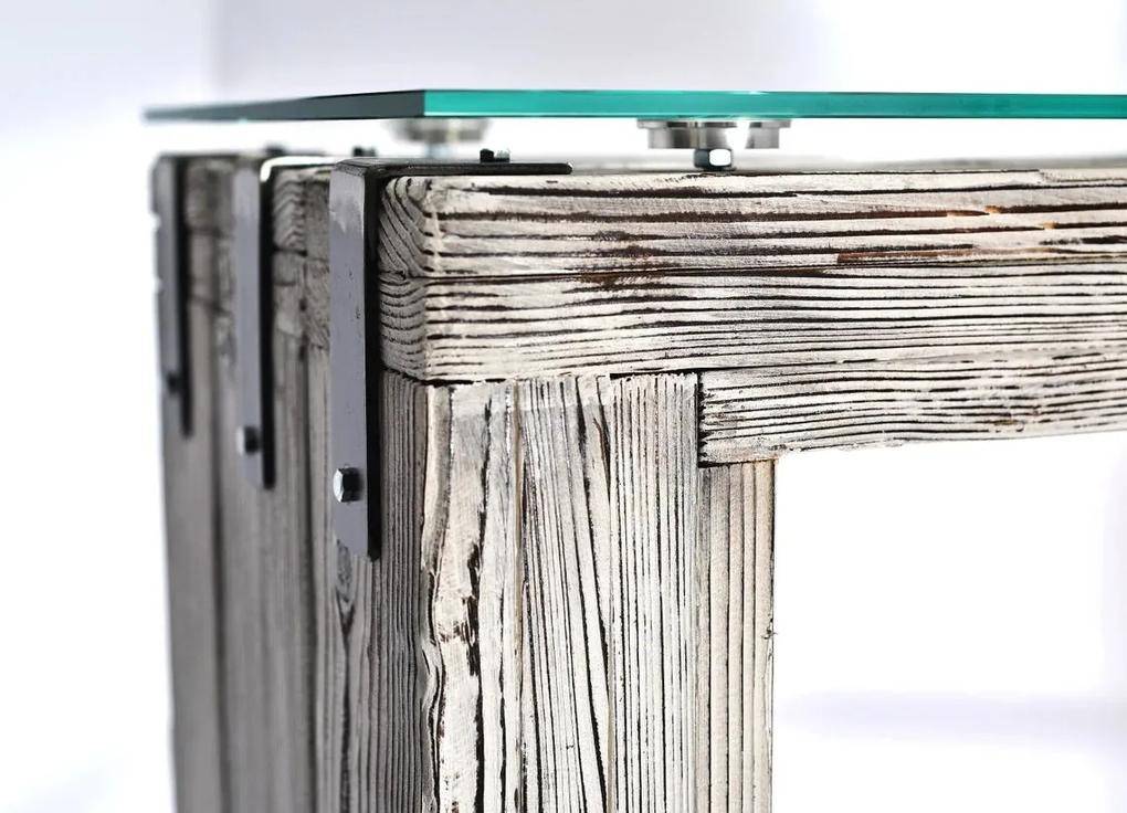 CHYRKA® Ladekast BORYSLAW 120-180x130 cm kast dressoir massief hout TV-plank loft vintage bar industrieel design handgemaakt hout glas metaal