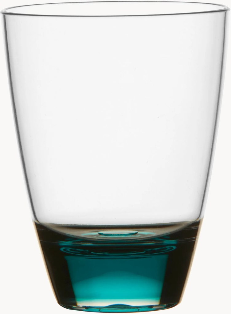 Waterglazen Party Turquoise Antislip Ecozen, 6-delig