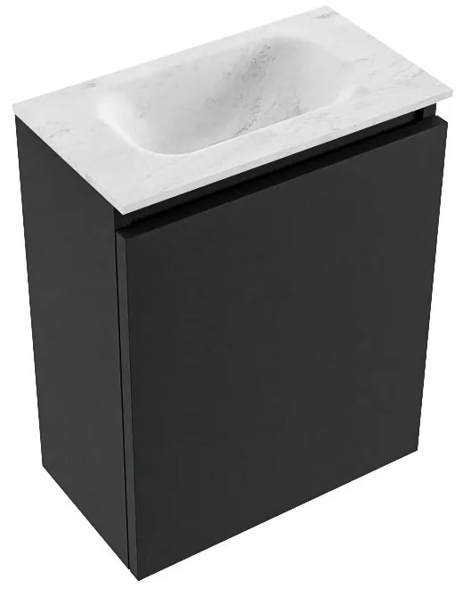 Mondiaz Ture DLux toiletmeubel 40cm urban met wastafel opalo midden zonder kraangat