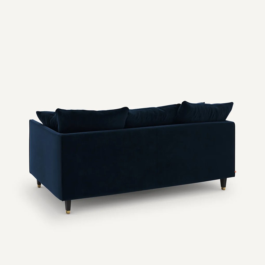 3-zits compacte fluwelen bank, Lazare