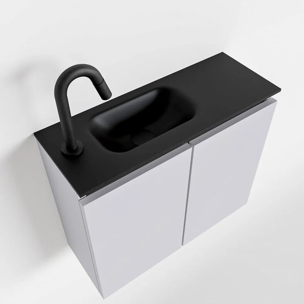 Mondiaz Ture 60cm toiletmeubel cale met wastafel urban links 1 kraangat