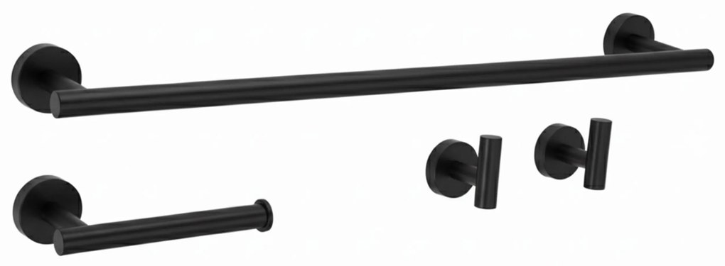 Badkameraccessoireset Ari Black 4-delig