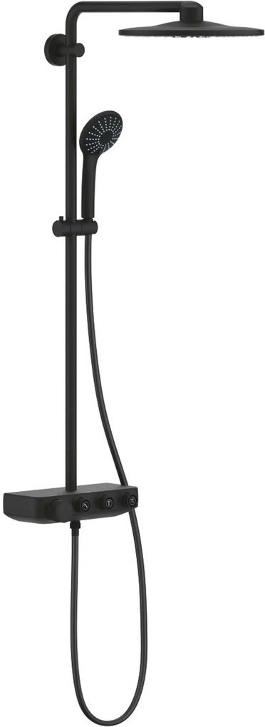 Grohe Euphoria SmartControl 310 regendoucheset met 5 straalsoorten en thermostaatkraan Ø31cm mat zwart