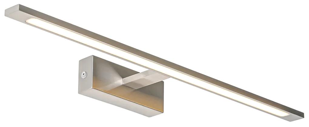 Badkamer Wandlamp staal 62 cm incl. LED IP44 - Jerre Design IP44 Lamp