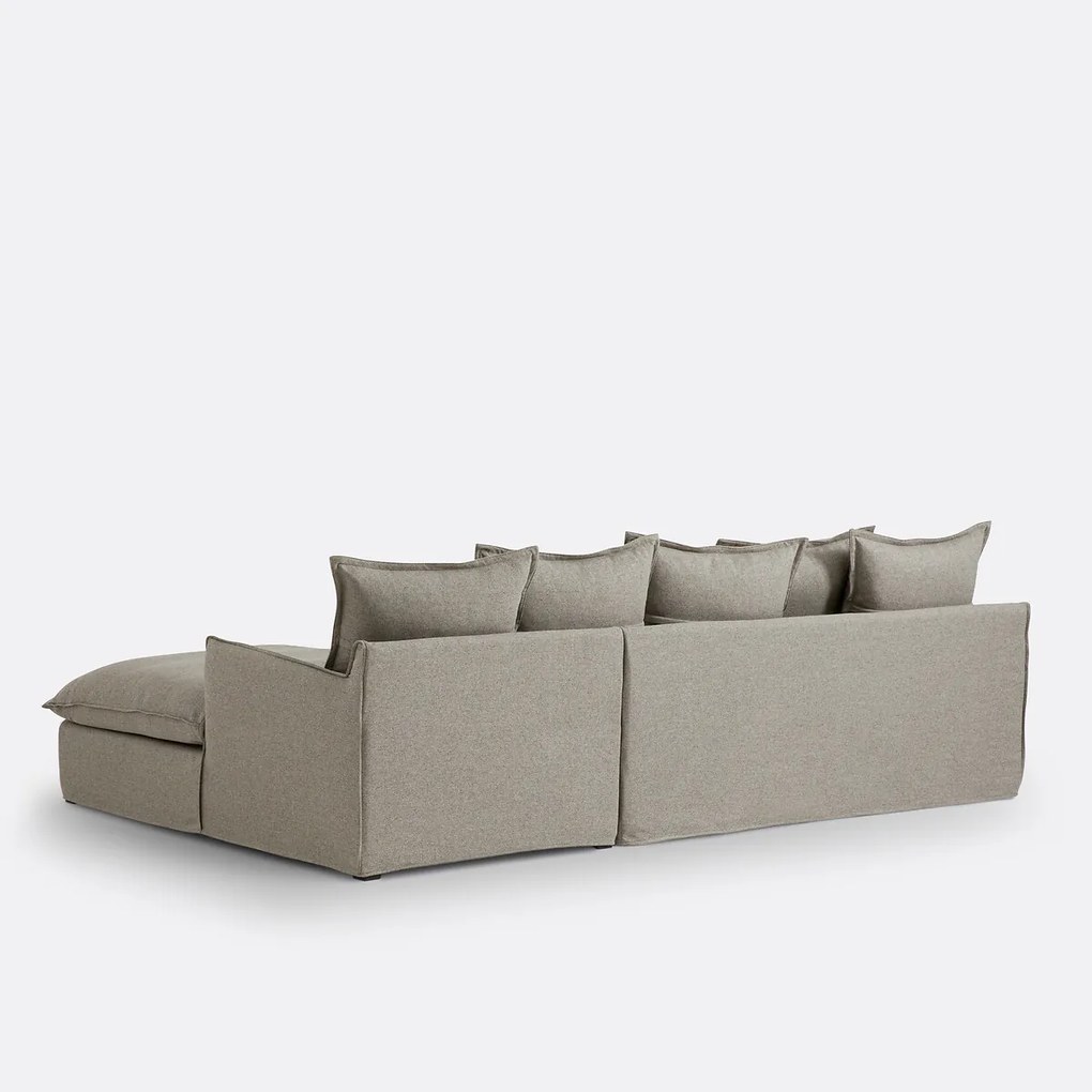 Hoekbank, omvormbaar, afneembare hoes, 4-zit, polyester, Odna