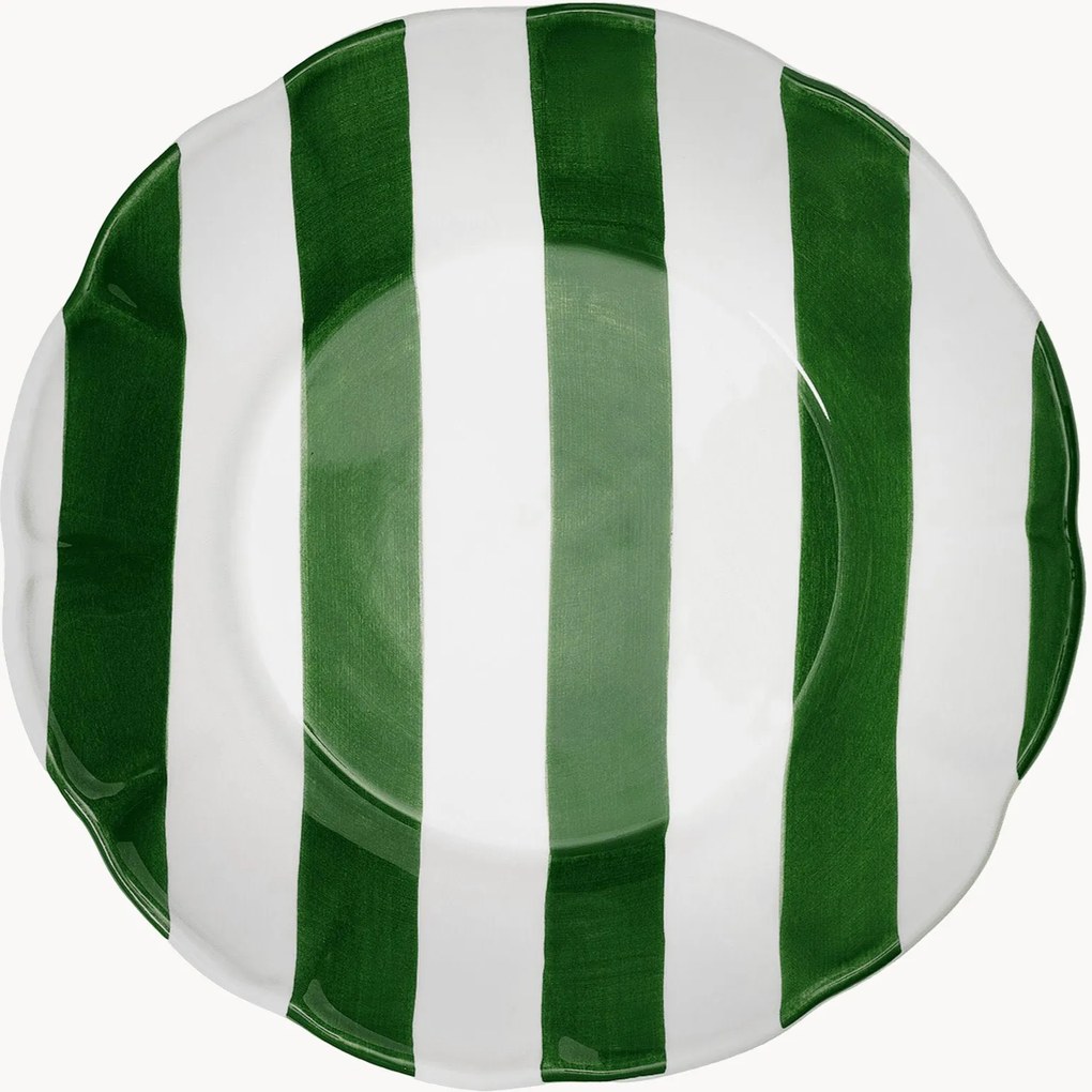 Handbeschilderd dinerbord Stripe