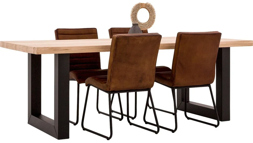 Goossens Eettafel Blade, Strak blad 260 x 100 cm 6 cm dik
