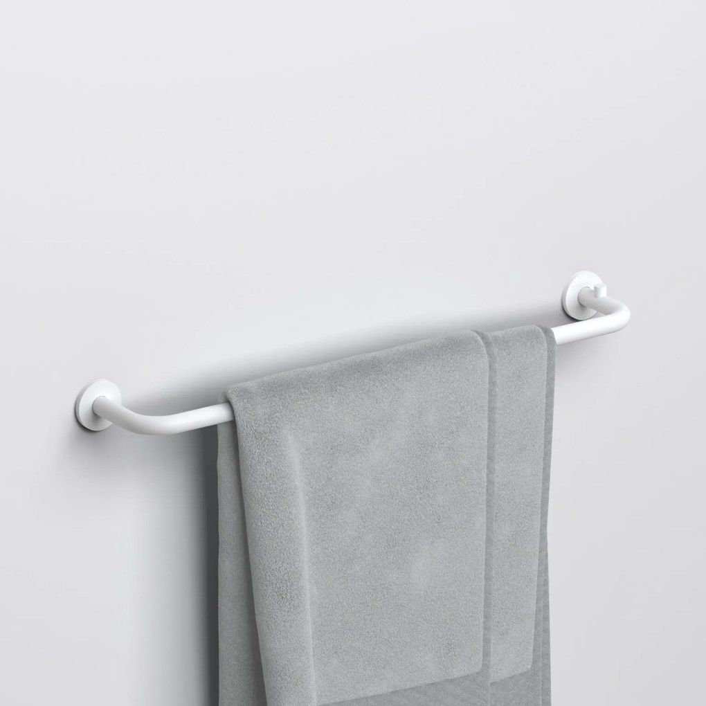 Clou Kaldur handdoekhouder 45cm wit mat