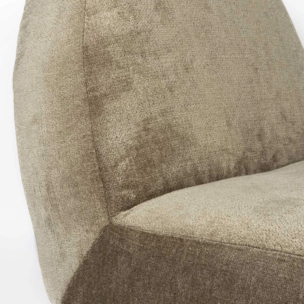 Zuiver Eden Moss Ronde Fauteuil Draaibaar Moss Groen