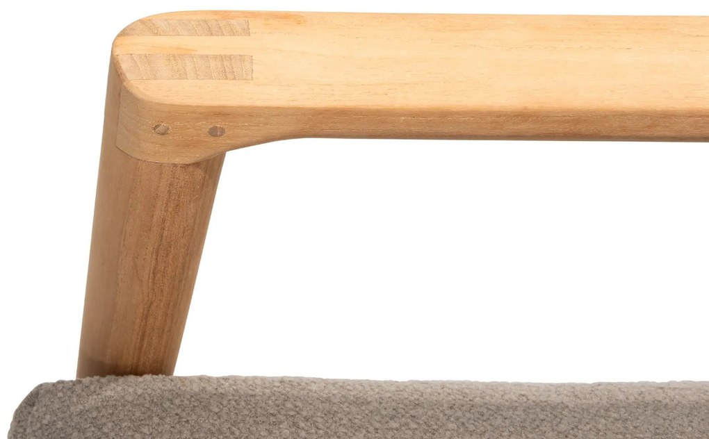 4 Seasons Outdoor Marie chaise loungeset teak met loungestoel en Finn tafels SALE Loungeset taupe weerbestendig