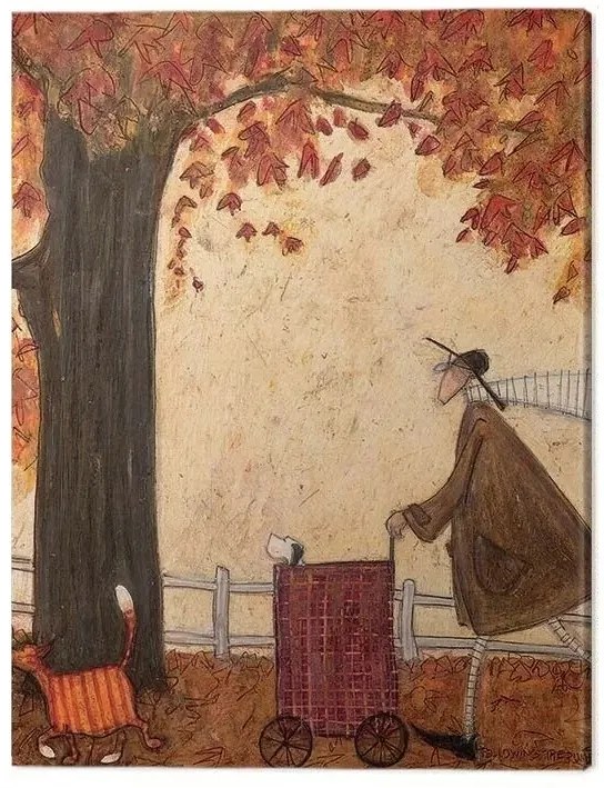 Schilderij op canvas Sam Toft - Following hte Pumpkin