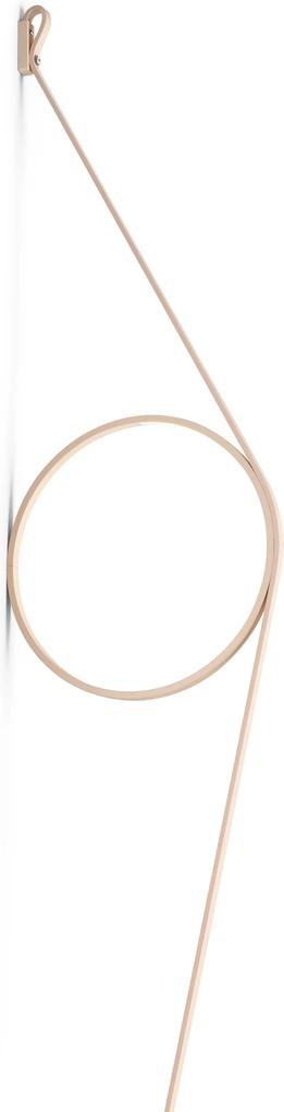 Flos Wirering wandlamp LED roze kabel/roze ring