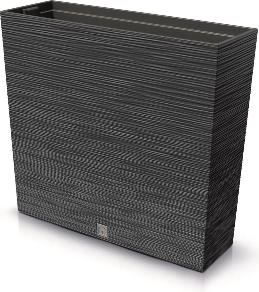 Prosperplast Furu Case Tower Plantenbak - Antraciet - 77 cm - Met Inzet