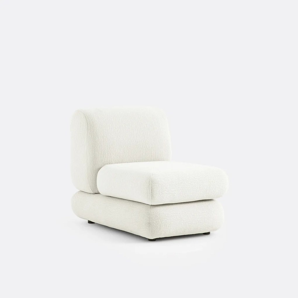 Modulaire haardstoel, reliëf stof, HOOVER